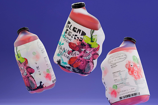 水果口味飲料包裝設(shè)計增加視覺沖擊力